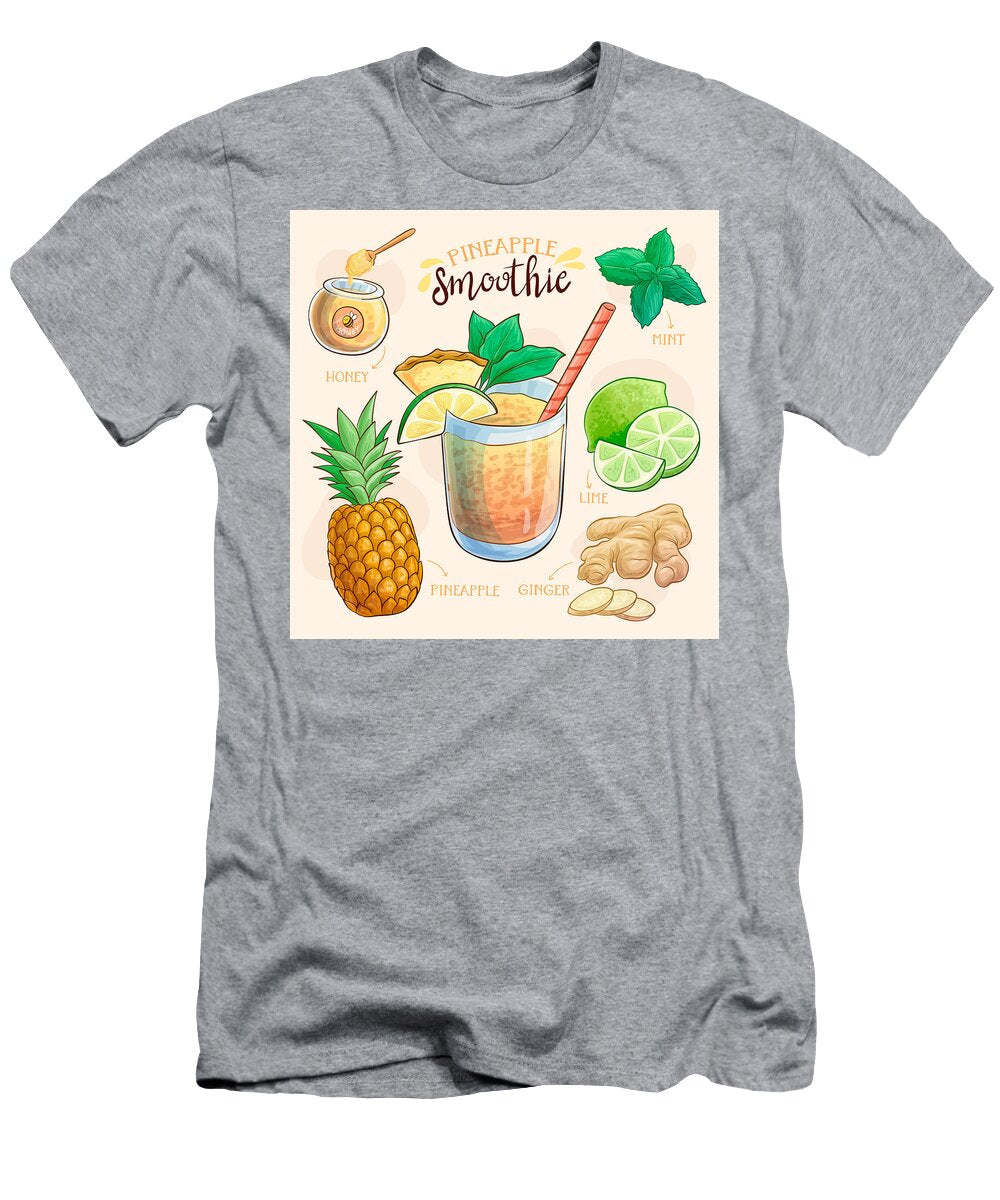 Pineapple Smoothie Recipe Info Eats T-Shirt
