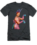 Pink Gay Unicorn Meme Oil on Black Velvet By Jorge Torrones Jorge Terrones T-Shirt