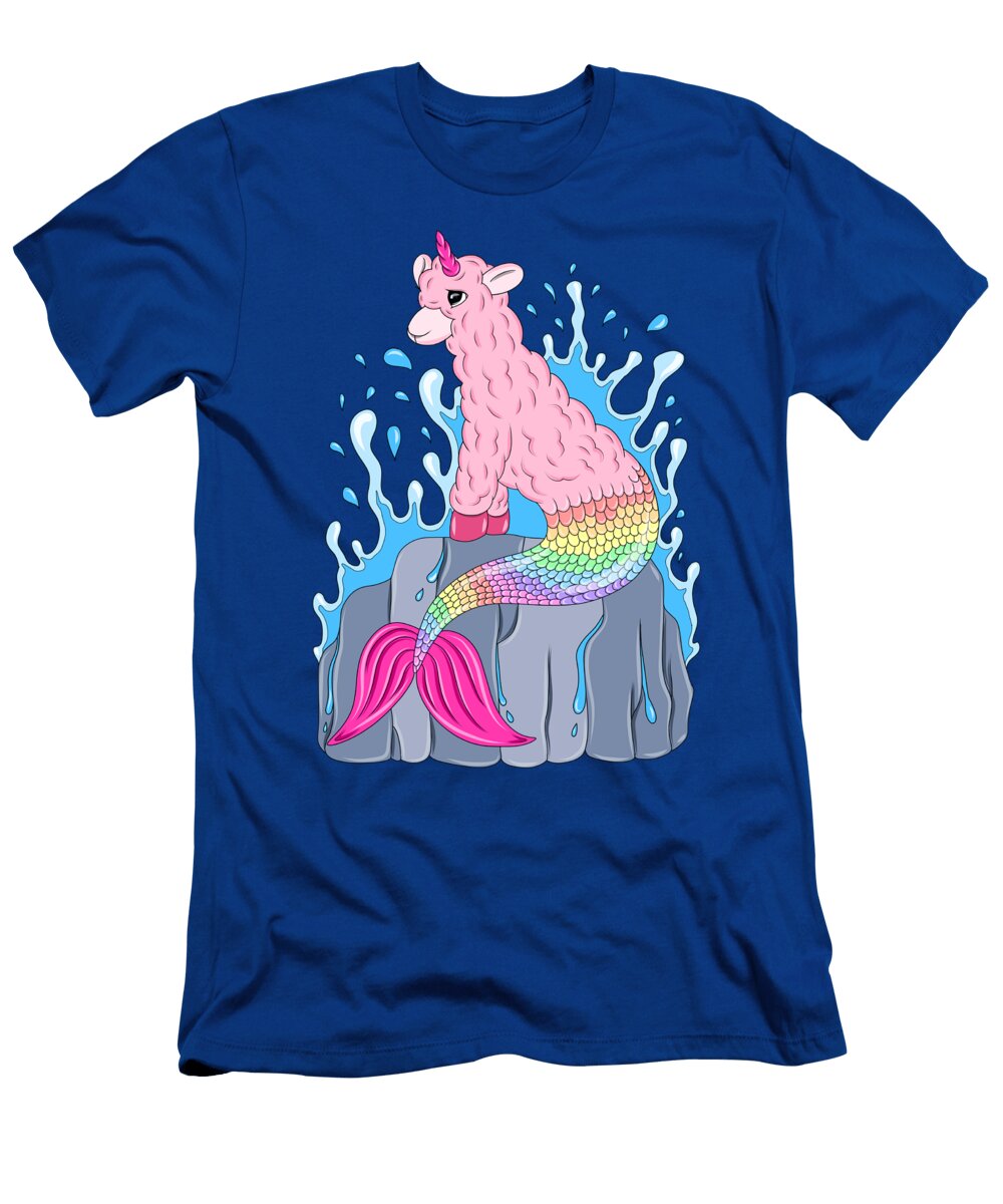 Pink Llamacorn Mermaid Melanie Jeyakkumar T-Shirt