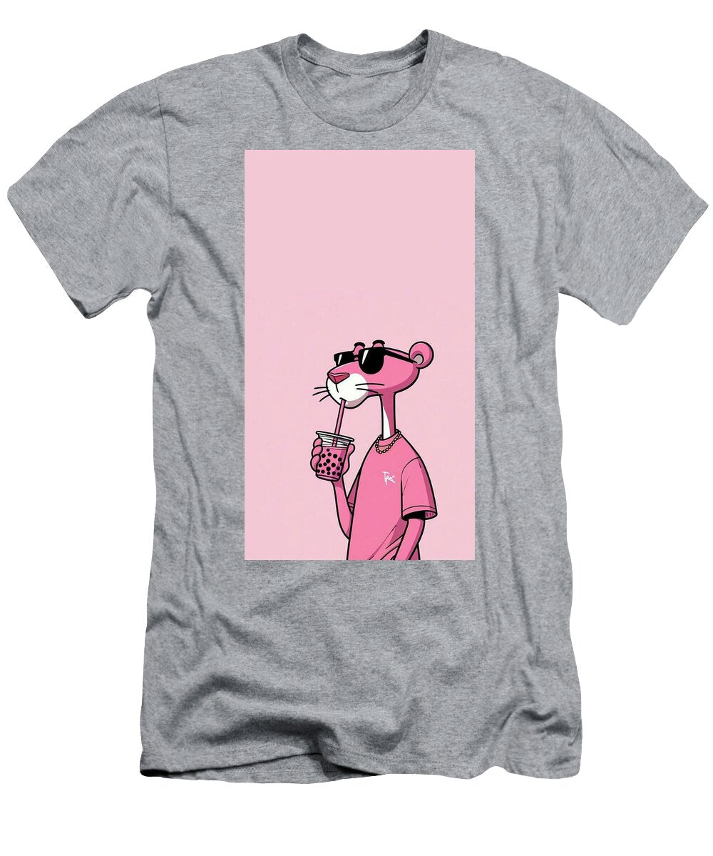 Pink Panther Drink Boba Super Game T-Shirt