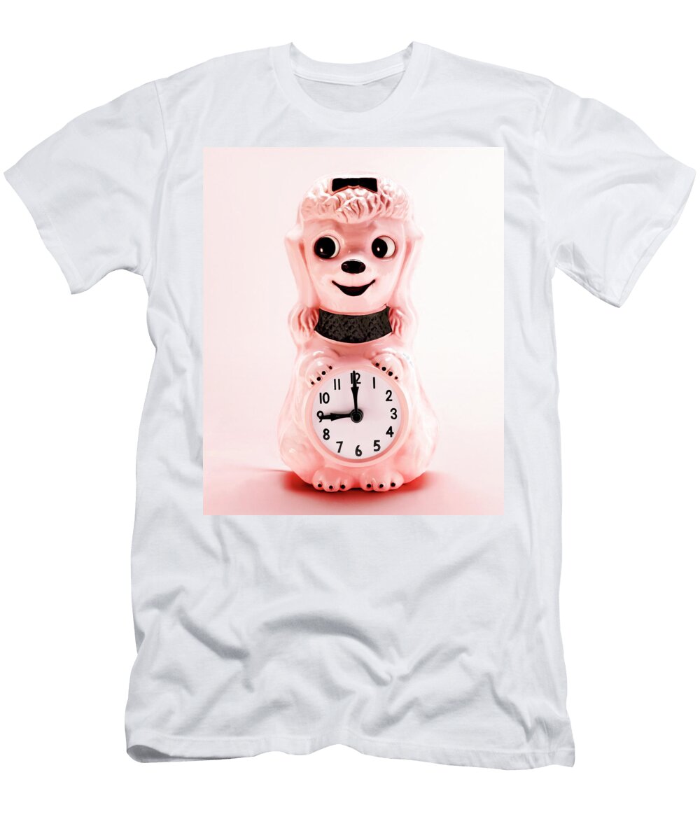 Pink Poodle Dog Clock Csa Images T-Shirt