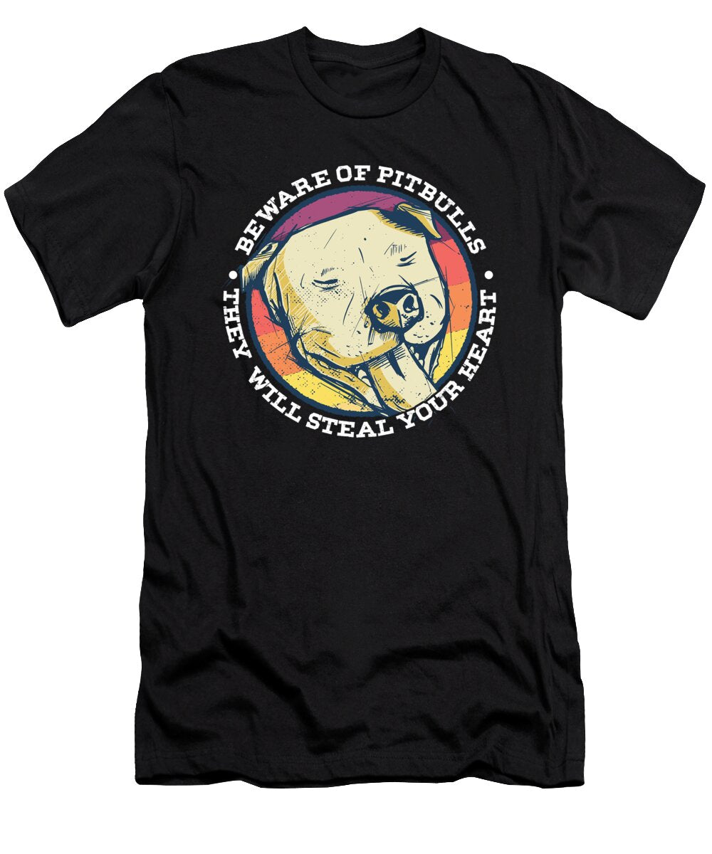 Pitbull Dog Dogs Bulldog Bull Terrier Puppy Gift Thomas Larch T-Shirt