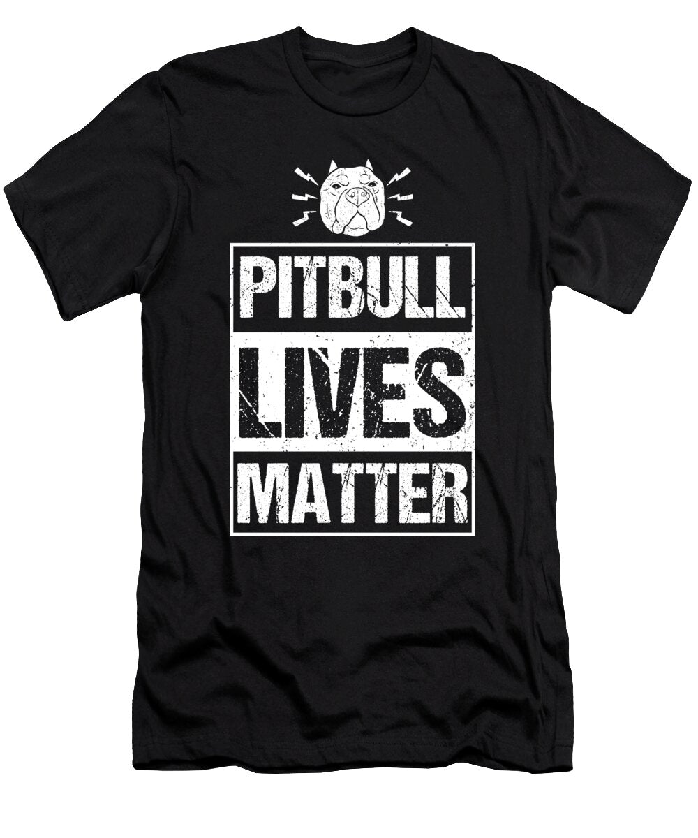 Pitbull Lives Dog Breed Owner Puppy Pet Paw Gift Thomas Larch T-Shirt