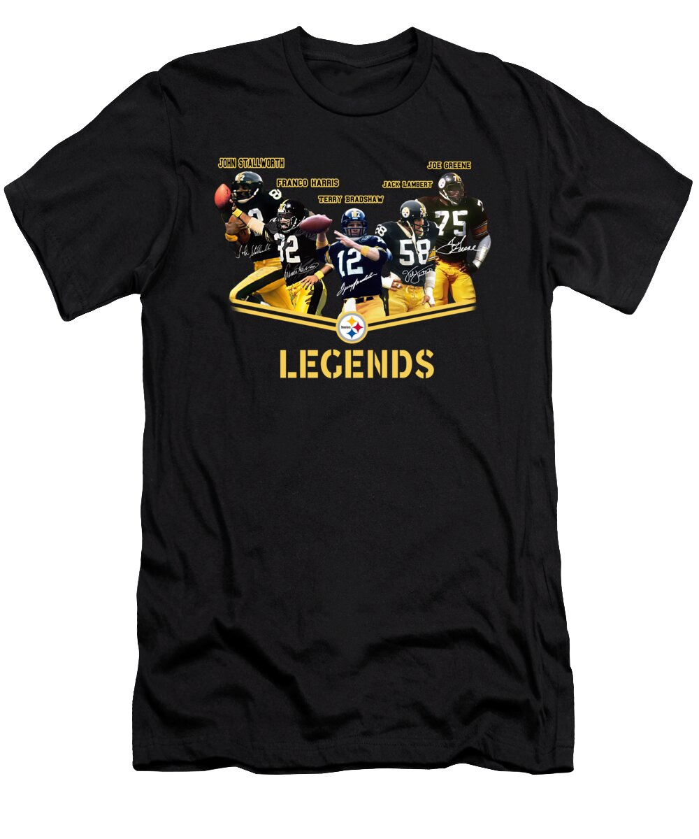 Pittsbugh Steelers Football Team Legends Signatures Th T-Shirt