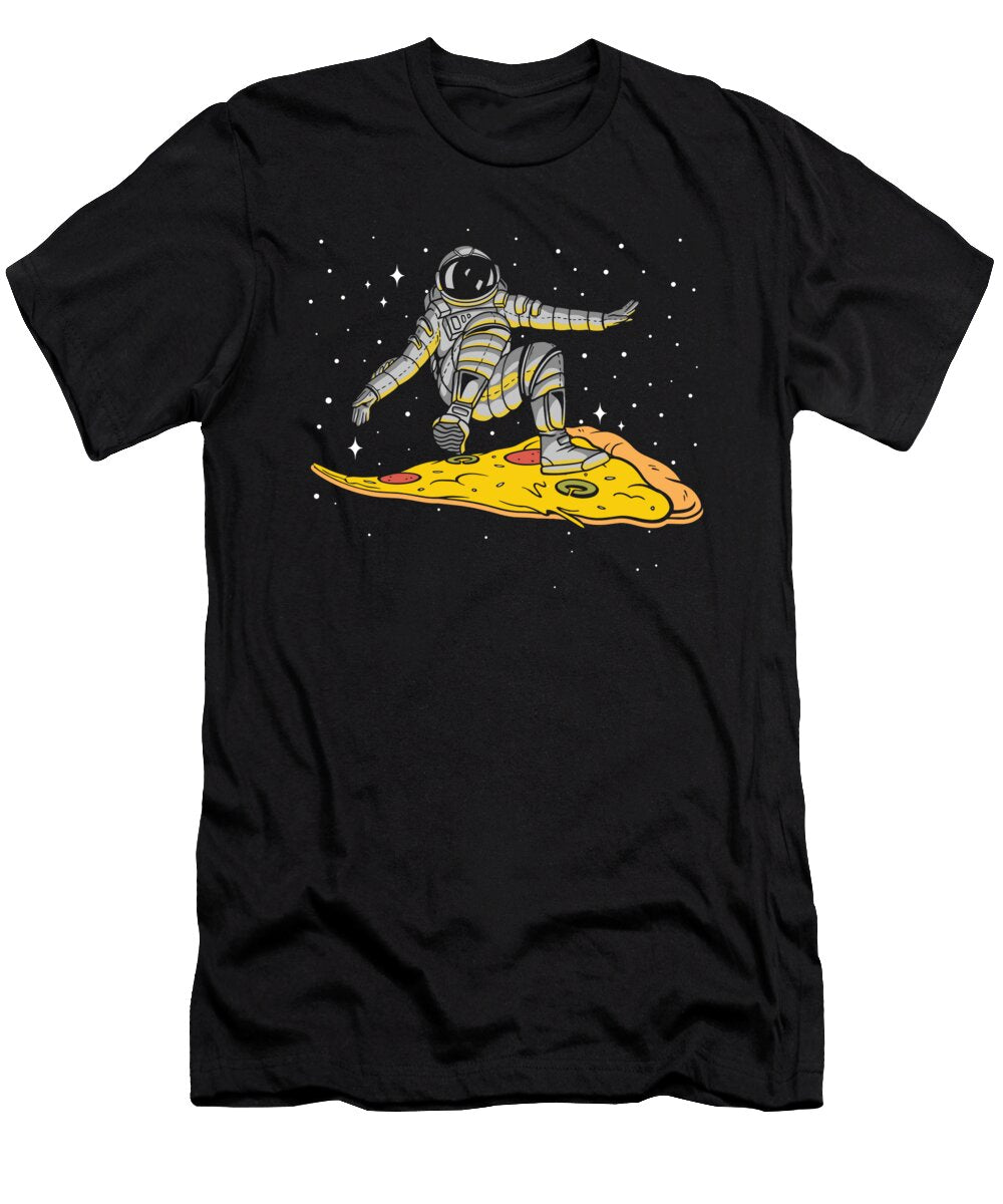 Pizza Astronaut Fast Food Lover Alessandra Roth T-Shirt