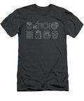Pizza Burgers Hotdogs Fries and More Fast Food on Pickle Relish Green Enjoy Everything T-Shirt