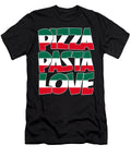 Pizza Pasta Love Graphic Italian American Heather 1 T-Shirt