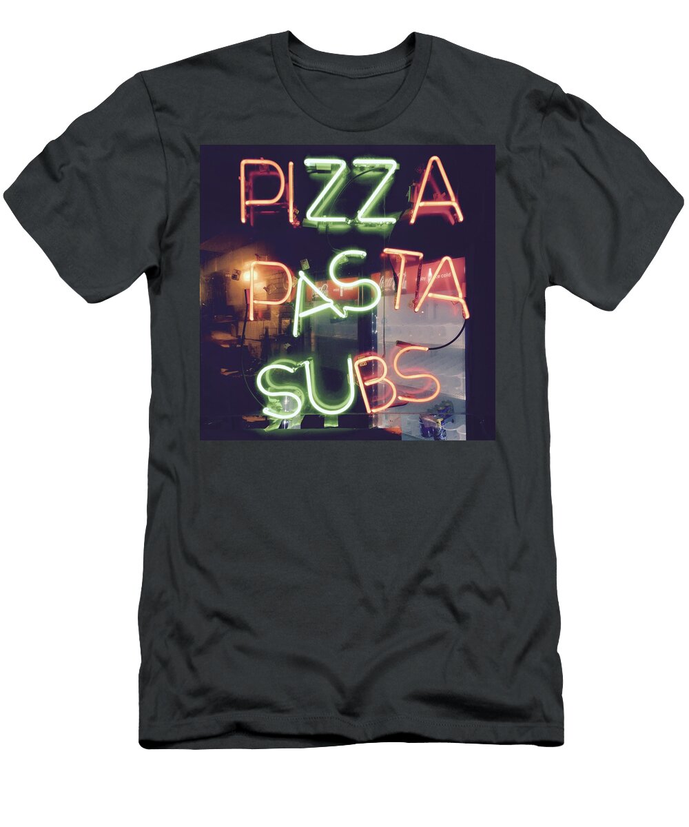 Pizza Pasta Subs Sign Joseph Skompski T-Shirt