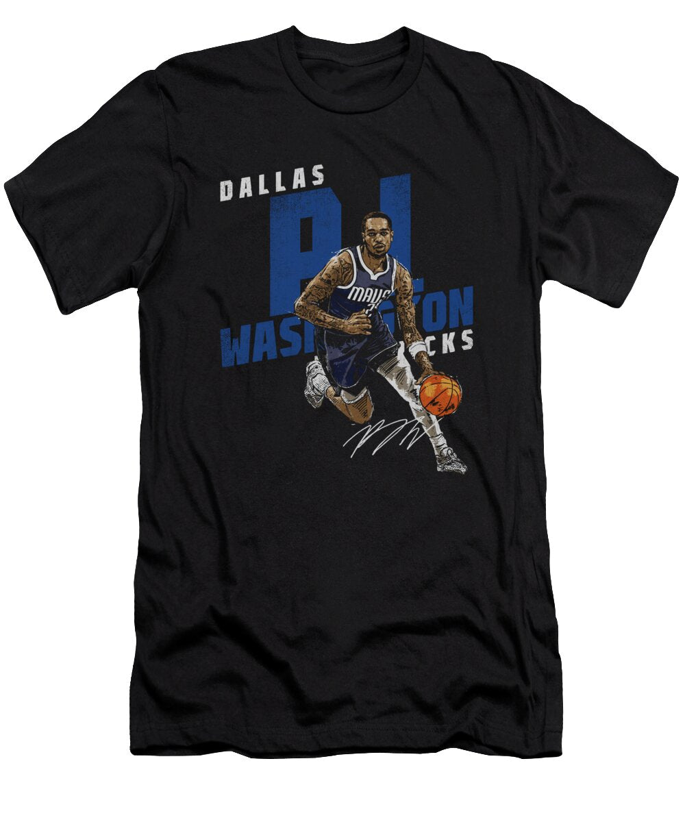Pj Washington Dallas Slant Ihsan Sirin T-Shirt