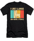 Placidity Funny Llama Design for Kids Men Women Alpaca Lover Farming Gift for Fans Ezone Prints T-Shirt