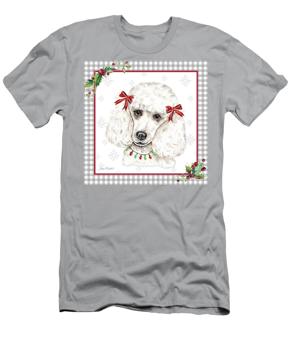Plaid Christmas with Dog C Jean Plout T-Shirt