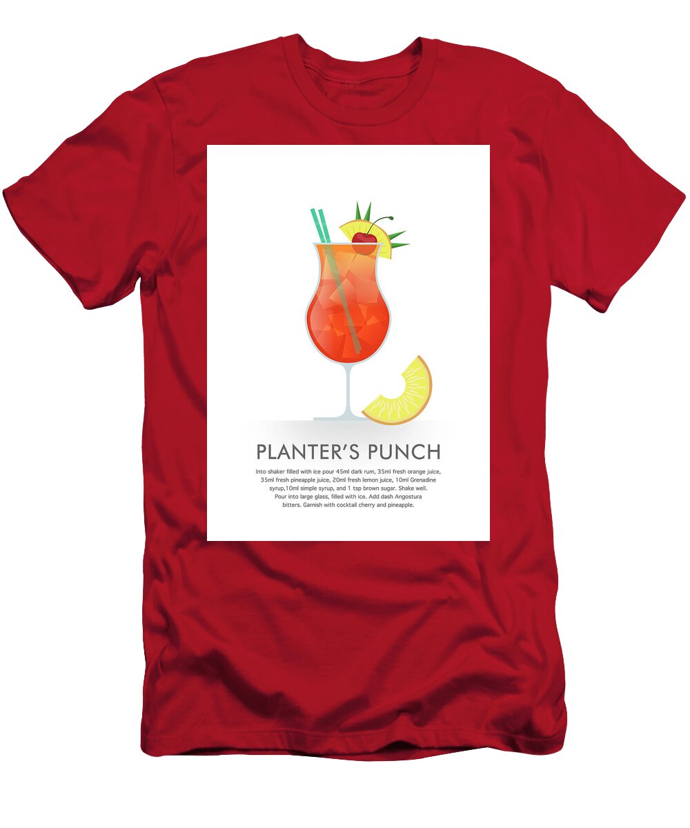 Planters Punch Cocktail Dennson Creative T-Shirt