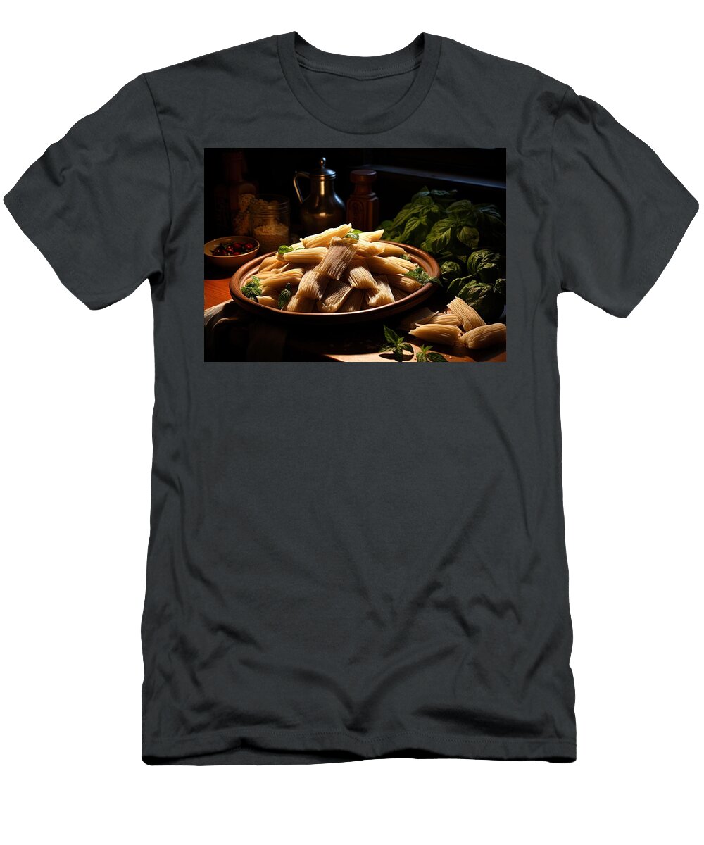 Plate of Fresh Pasta with Herbs Jeramy T-Shirt