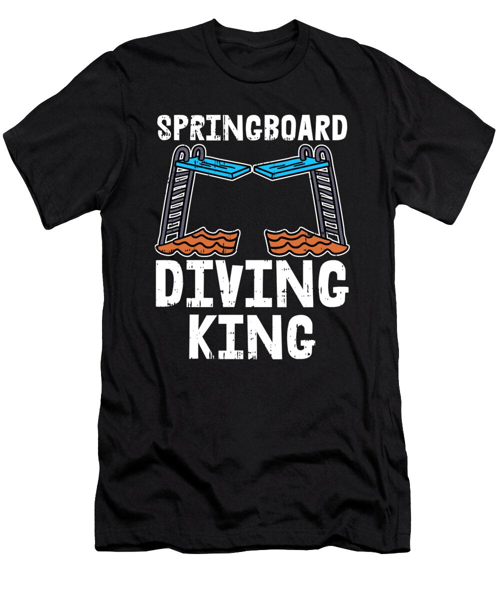 Platform Diver King Springboard Diving Crazy Squirrel T-Shirt