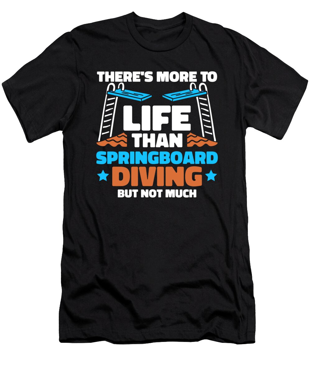 Platform Diver Sarcastic Springboard Diving Crazy Squirrel T-Shirt