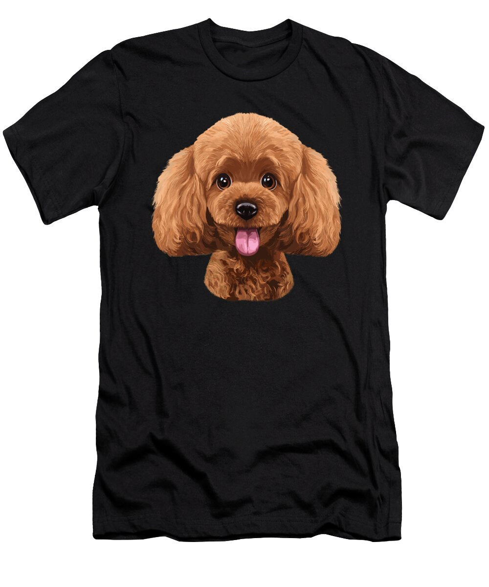 Playful Toy Poodle Face Funny Dog 1 T-Shirt