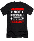 Podcast Podcasting Headphone Microphone Blog Gift Teequeen2603 T-Shirt