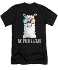 Poetic Womens No Prob Llama No Problem Cute Funny Cool Llama Alpaca V Neck Cute Fans Ezone Prints T-Shirt