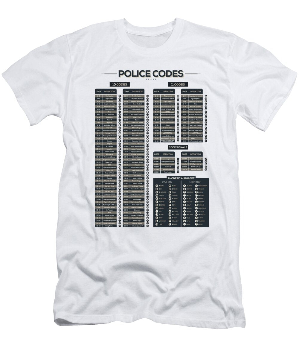 Police Codes Craphe Studio T-Shirt