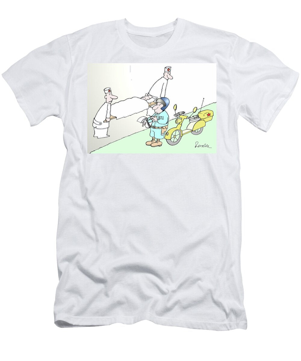 Police Officer Giving Ticket to Paramedics Ronaldo Dias T-Shirt