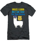 Police Officer Llama Drama Funny Alpaca Co Archey Seren T-Shirt