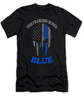Police the Fearless Bleed Blue Jacob Zelazny T-Shirt