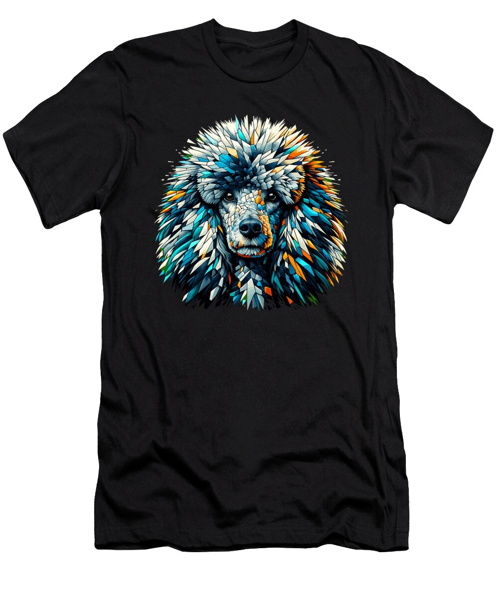 Polygon Art Poodle Dog Toy Poodles Natalie Lidford T-Shirt