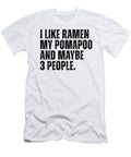 Pomapoo Dog Owner Ramen Noodles Lover Funny Studi Alex T-Shirt