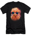 Poodle Apricot Colorful Neon Dog Sunglasses Jacob Zelazny T-Shirt