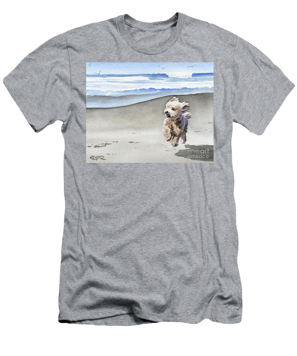 Poodle At the Beach David Rogers T-Shirt