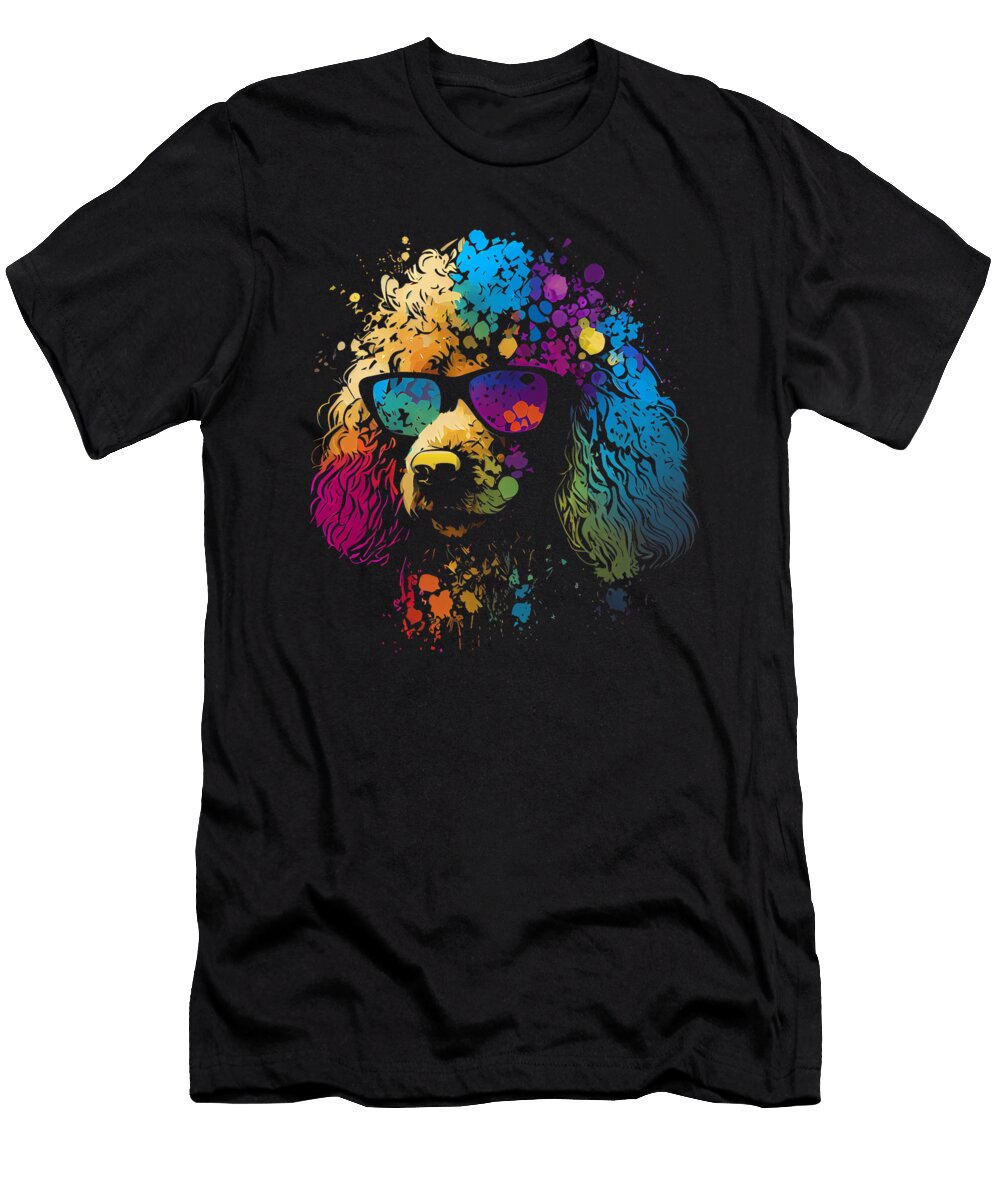 Poodle Best Dog Sunglasses Pet Dogs Owner Yah Lishr T-Shirt