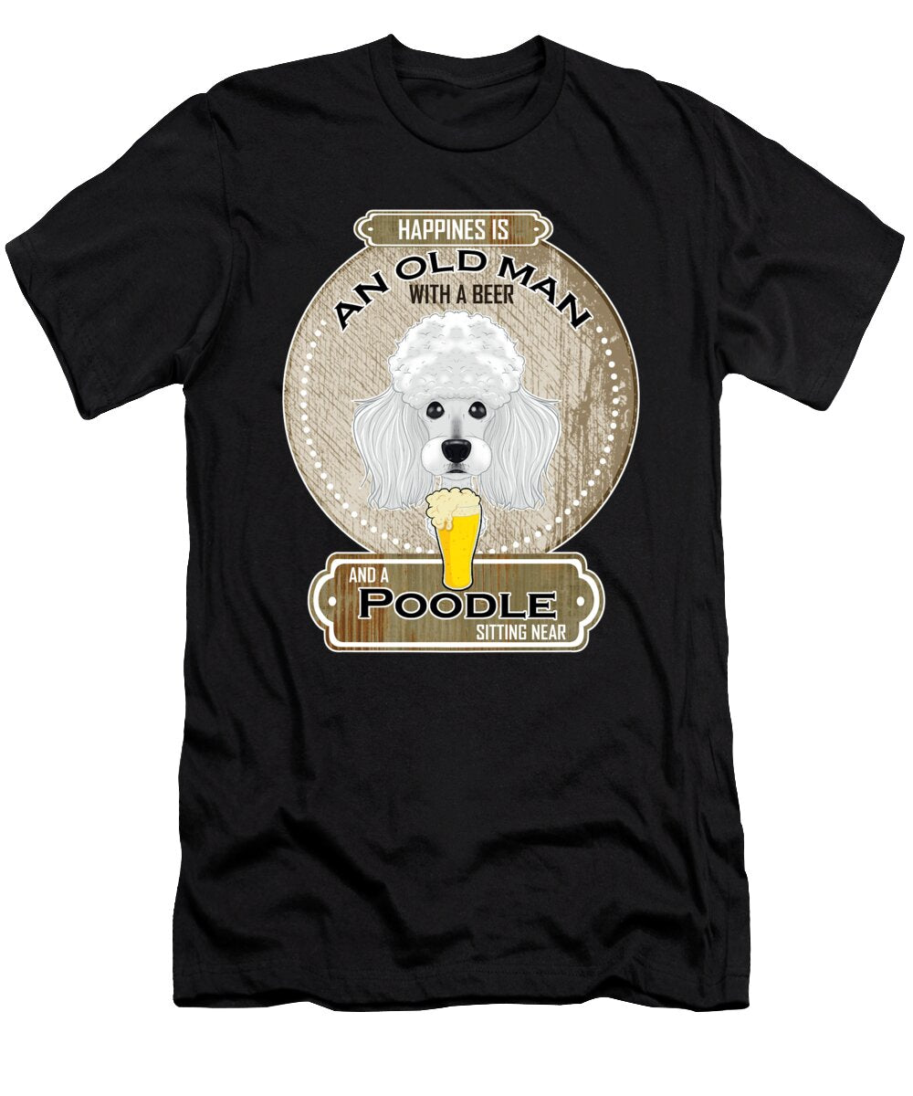 Poodle Dad Beer Lover Maximus Designs T-Shirt