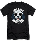 Poodle Dad Funny Fathers Day Parti Poodle Dog Natalie Lidford T-Shirt