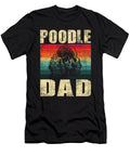 Poodle Dad Retro Vintage Fathers Day Dog Pet Natalie Lidford T-Shirt