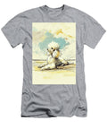 Poodle Dog and Beach Sketch No2 Dog Art Museum T-Shirt