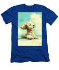 Poodle Dog and Beach Sketch No3 Dog Art Museum T-Shirt