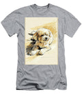 Poodle Dog and Beach Sketch No4 Dog Art Museum T-Shirt