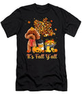 Poodle Dog Autumn Fall Pumpkin Truck Mappe Natalie Lidford T-Shirt