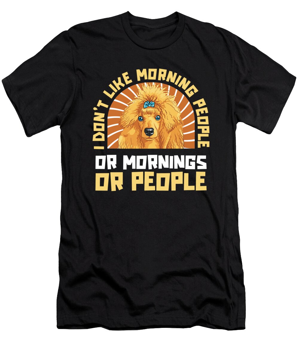 Poodle Dog Breed Pet Poodle Crazy Squirrel T-Shirt