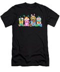 Poodle Dog Coffee Lover Easter Eggs Easter Bunny Natalie Lidford T-Shirt