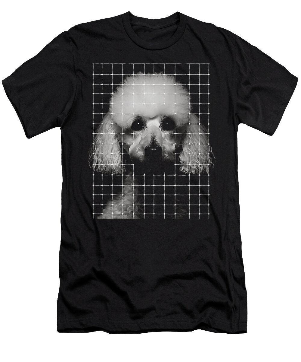 Poodle Dog Lover Pet Animal Geometric Poodle Natalie Lidford T-Shirt