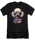 Poodle Dog Lover US Flag 4th of July Patriotic Studi Alex T-Shirt