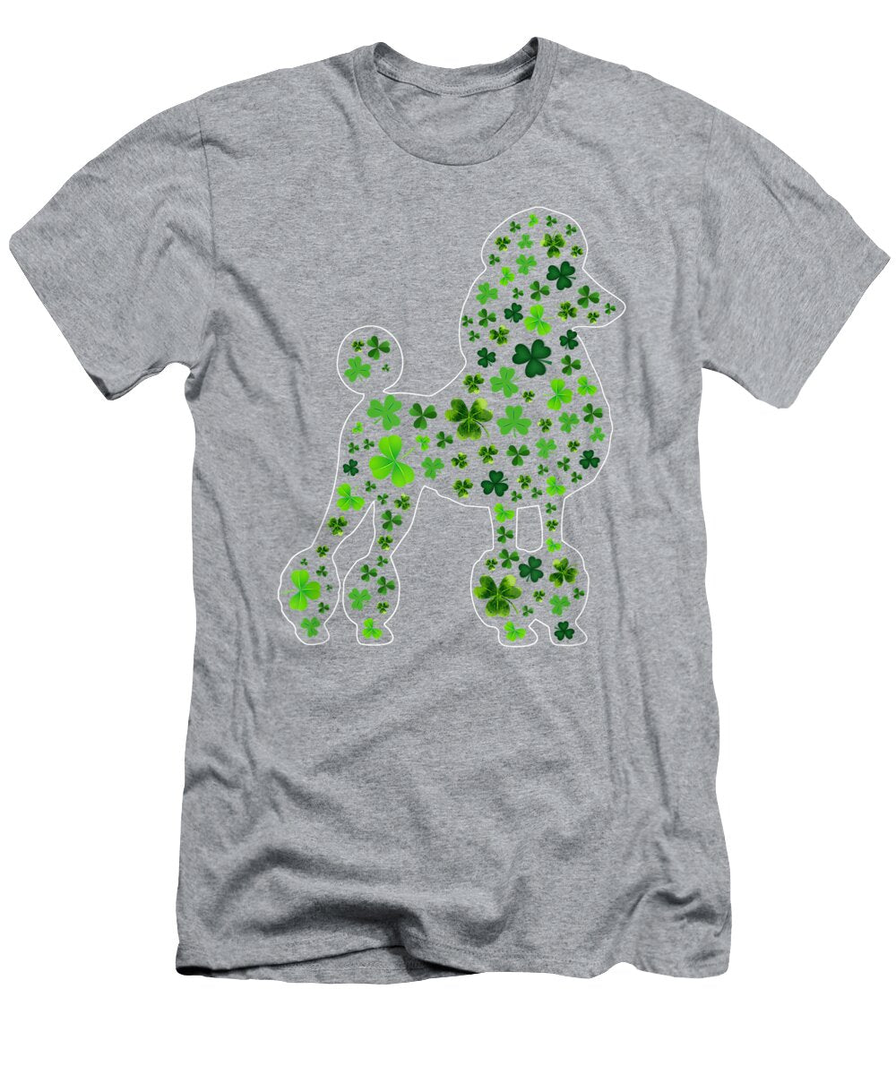 Poodle Dog Mom Dad St Patricks Day Irish Hollis Amelia T-Shirt