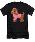 Poodle Dog Pink Ribbon Breast Cancer Pattern Yah Lishr T-Shirt