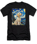 Poodle Dog Starry Night Painting Zyneu Gangd T-Shirt