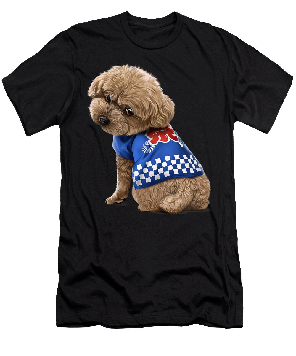 Poodle Dog Wear Traditional Japanese Happi Coat Yah Lishr T-Shirt