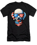 Poodle Dog Wearing USA Flag Sunglasses Patriotic Studi Alex T-Shirt