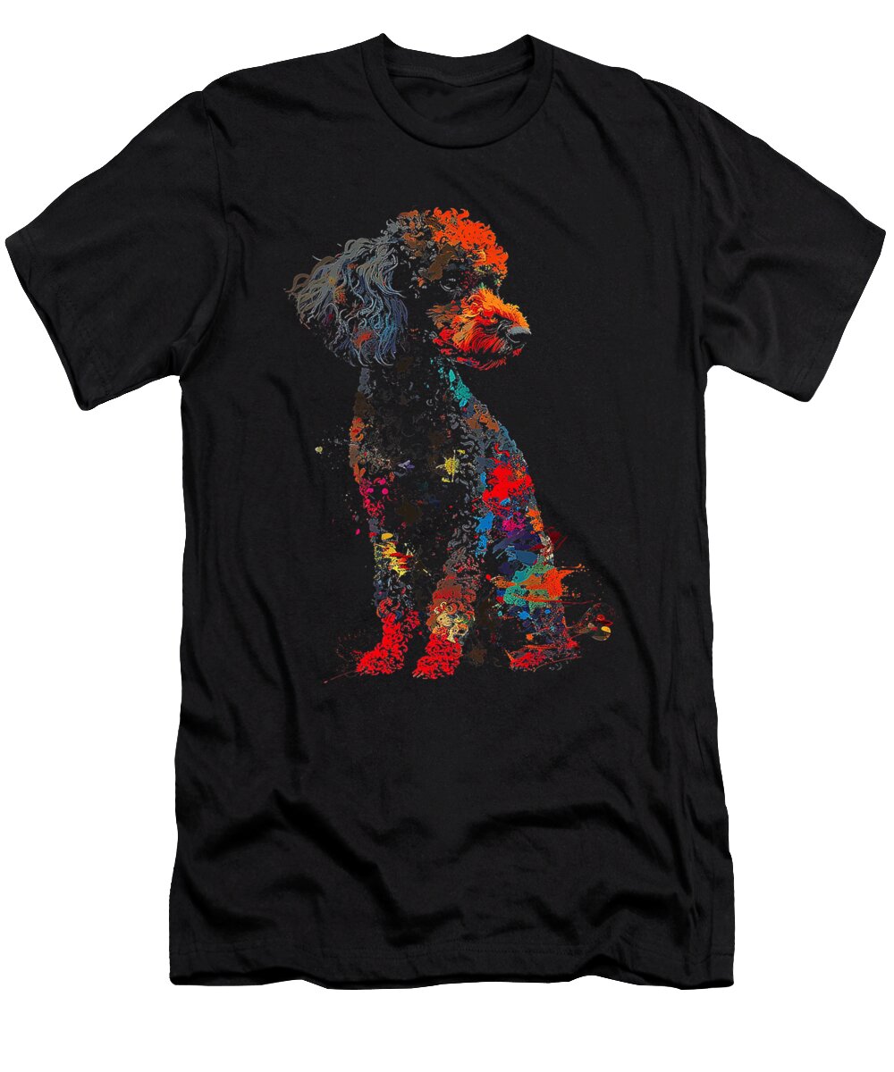 Poodle Graphic Pet Art Dog Poodle Yah Lishr T-Shirt