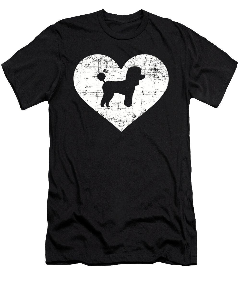 Poodle Heart By Designzz T-Shirt