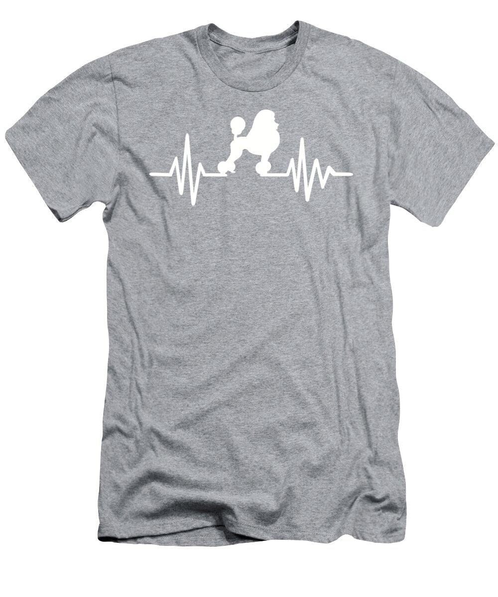 Poodle Heartbeat By Designzz T-Shirt